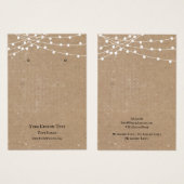 イヤリングジュエリーディスプレイカー素朴ド、ストリングライト (正面&裏面)