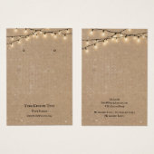 イヤリングジュエリーディスプレイカー素朴ド、ストリングライト (正面&裏面)