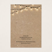 イヤリングジュエリーディスプレイカー素朴ド、ストリングライト (裏面)