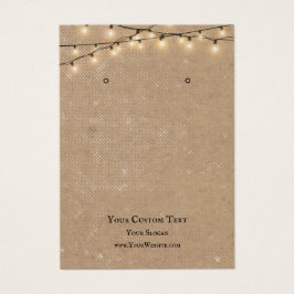 イヤリングジュエリーディスプレイカー素朴ド、ストリングライト