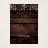 イヤリングジュエリーディスプレイカー素朴ド、ストリングライト (正面)