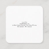 イヤリングジュエリーディスプレイホルダー・水彩フローラ スクエア名刺 (裏面)