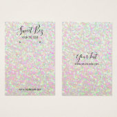 イヤリングジュエリーホルダーグリッター虹彩事業 (正面&裏面)