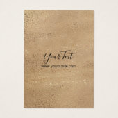 イヤリングジュエリーホルダーブラウン金ゴールド名刺 (裏面)