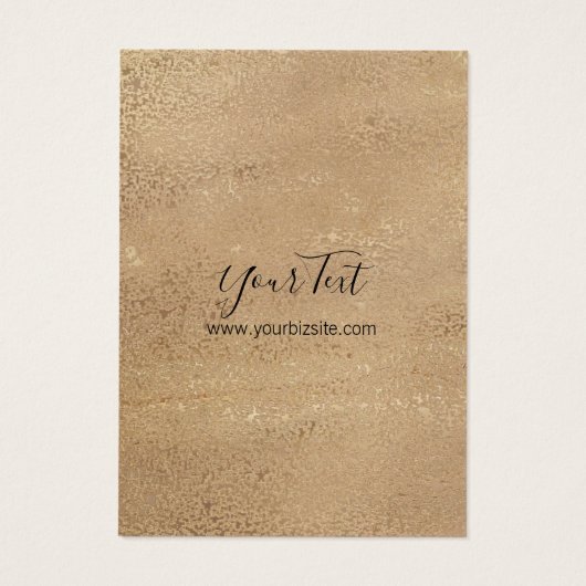 イヤリングジュエリーホルダーブラウン金ゴールド名刺 (裏面)