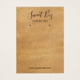 イヤリングジュエリーホルダー金ゴールド名刺