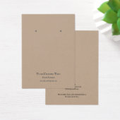 イヤリングジュエリー表示カード素朴クラフト (デスク)