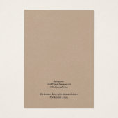 イヤリングジュエリー表示カード素朴クラフト (裏面)