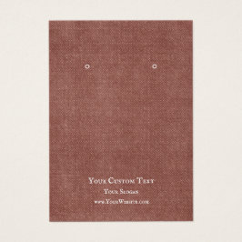 イヤリングジュエリー表示カード素朴、レッドクラフト