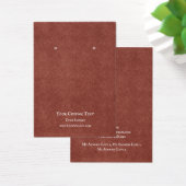 イヤリングジュエリー表示カード素朴、レッドクラフト (デスク)