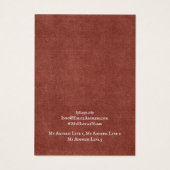 イヤリングジュエリー表示カード素朴、レッドクラフト (裏面)