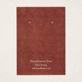 イヤリングジュエリー表示カード素朴、レッドクラフト