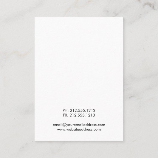 イヤリングジュエリー表示カード金ゴールドグリッター《写真》ぼけ味 名刺 (裏面)