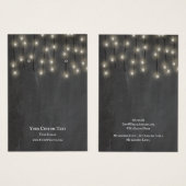 イヤリングジュエリー表示カード、ストリングライト (正面&裏面)