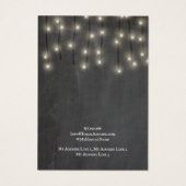 イヤリングジュエリー表示カード、ストリングライト (裏面)