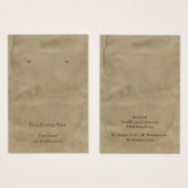 イヤリングジュエリー表示カード、リサイクルデザインアート (正面&裏面)