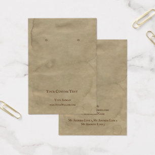 イヤリングジュエリー表示カード、リサイクルデザインアート