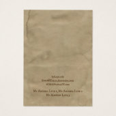 イヤリングジュエリー表示カード、リサイクルデザインアート (裏面)