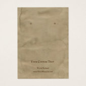 イヤリングジュエリー表示カード、リサイクルデザインアート (正面)