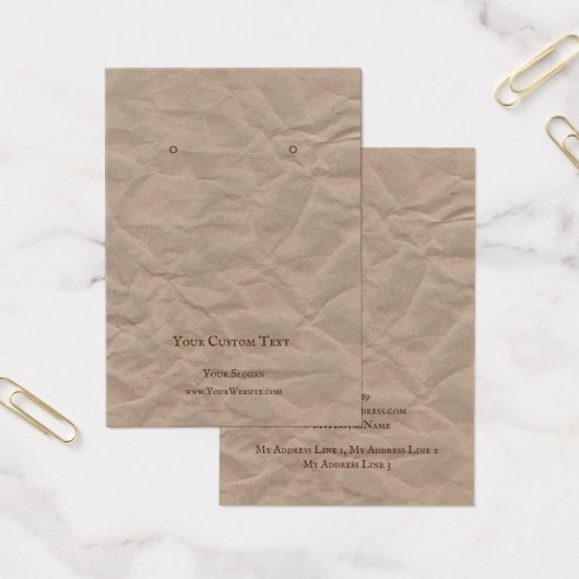 イヤリングジュエリー表示カード、リサイクルデザインアート (オフィス)