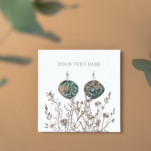イヤリングジュエリー表示カード·自然フローラ