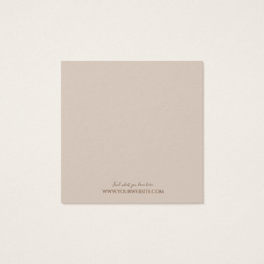 イヤリングジュエリー表示カード·自然フローラ (裏面)