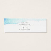 イヤリングスタッド表示カード・水彩インディゴブルー (裏面)