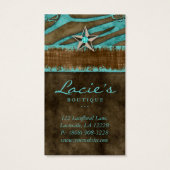 イヤリングディスプレイカードかわいいゼブラスターウェスタン (裏面)