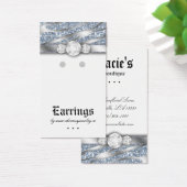 イヤリングディスプレイカードかわいいゼブラスパークルジュエリー (デスク)