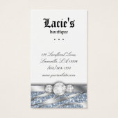 イヤリングディスプレイカードかわいいゼブラスパークルジュエリー (裏面)