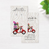 イヤリングディスプレイカードかわいいゼブラボウジュエリーピンク (デスク)