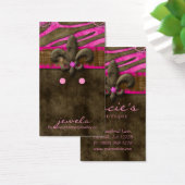 イヤリングディスプレイカードかわいいゼブラ（紋章の）フラ・ダ・リ (デスク)