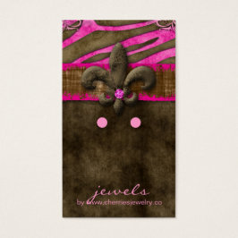 イヤリングディスプレイカードかわいいゼブラ(紋章の)フラ・ダ・リ