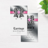 イヤリングディスプレイカードキュートボウハートジュエリーピンク (デスク)