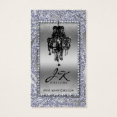 イヤリングディスプレイカードジュエリーゼブラシャンデリア (裏面)