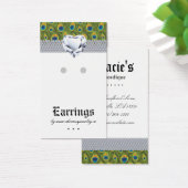 イヤリングディスプレイカードピーコックハートジュエリー (デスク)