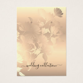 イヤリングディスプレイカードロマンチックヴィンテージピンク赤面