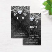 イヤリングディスプレイカードヴィンテージダマスクジュエリー (デスク)