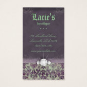 イヤリングディスプレイカードヴィンテージダマスクジュエリーGP (裏面)