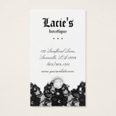 イヤリングディスプレイカードヴィンテージレースジュエリー (裏面)