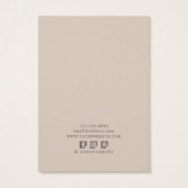 イヤリングディスプレイカード自然・フローラソーシャルメディア (裏面)