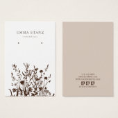 イヤリングディスプレイカード自然・フローラソーシャルメディア (正面&裏面)