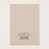 イヤリングディスプレイカード自然・フローラソーシャルメディア (裏面)