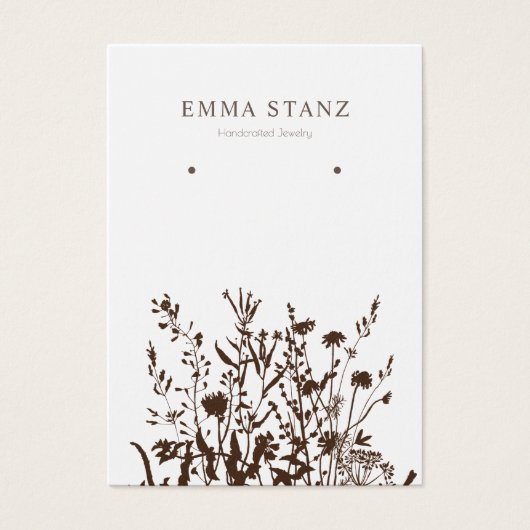 イヤリングディスプレイカード自然・フローラソーシャルメディア (正面)