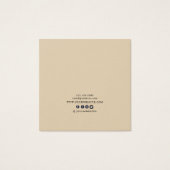 イヤリングディスプレイカード自然・フローラベージュ金ゴールド (裏面)