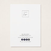 イヤリングディスプレイカード自然・フローラロゴ (裏面)