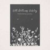 イヤリングディスプレイカード自然・フローラロゴ (正面)