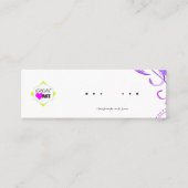 イヤリングディスプレイカード スキニー名刺 (正面)