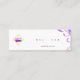 イヤリングディスプレイカード スキニー名刺