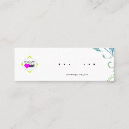 イヤリングディスプレイカード スキニー名刺